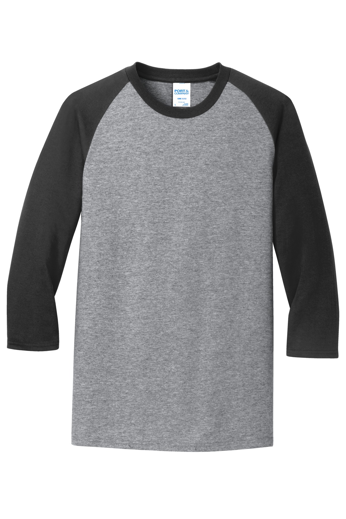 Port & Company Core Blend 3/4-Sleeve Raglan Tee
