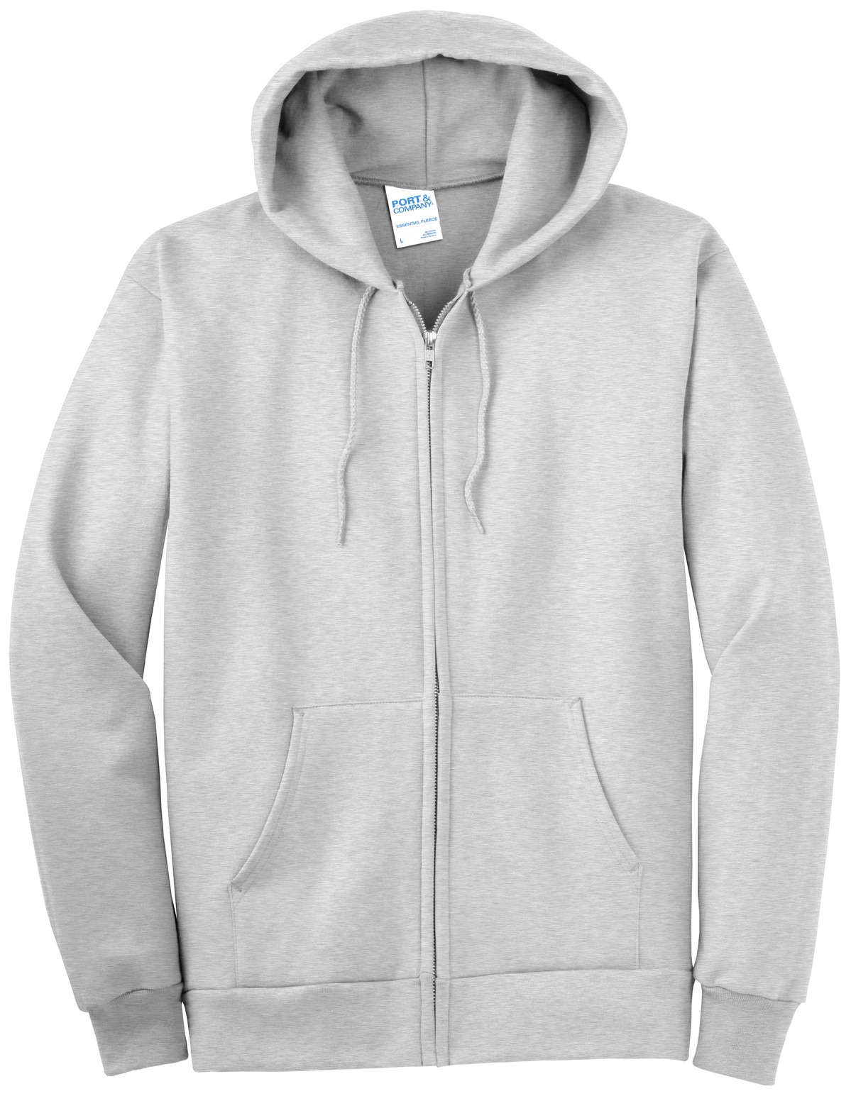 Port & Company Tall Essential Fleece Full-Zip Hooded Sweatshirt