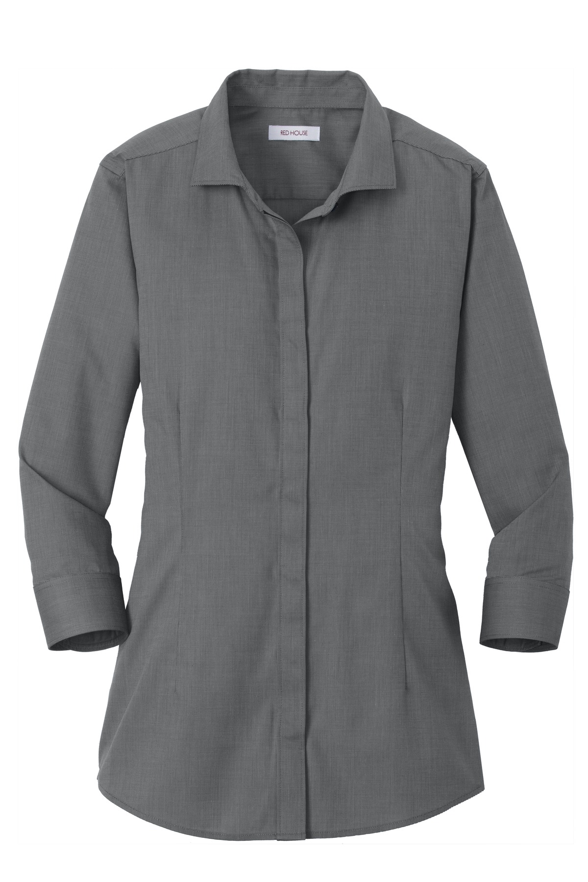 Red House Ladies 3/4-Sleeve Nailhead Non-Iron Shirt