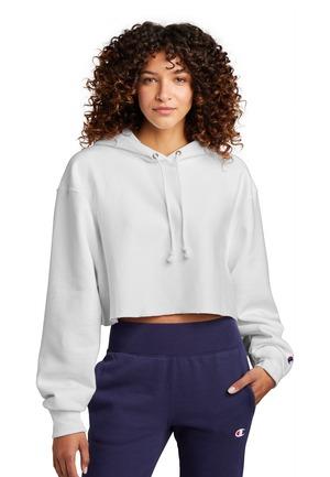 Champion® Women’s Reverse Weave® Cropped Cut-Off Hooded Sweatshirt