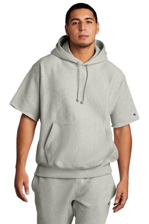 Champion® Reverse Weave® Short Sleeve Hooded Sweatshirt