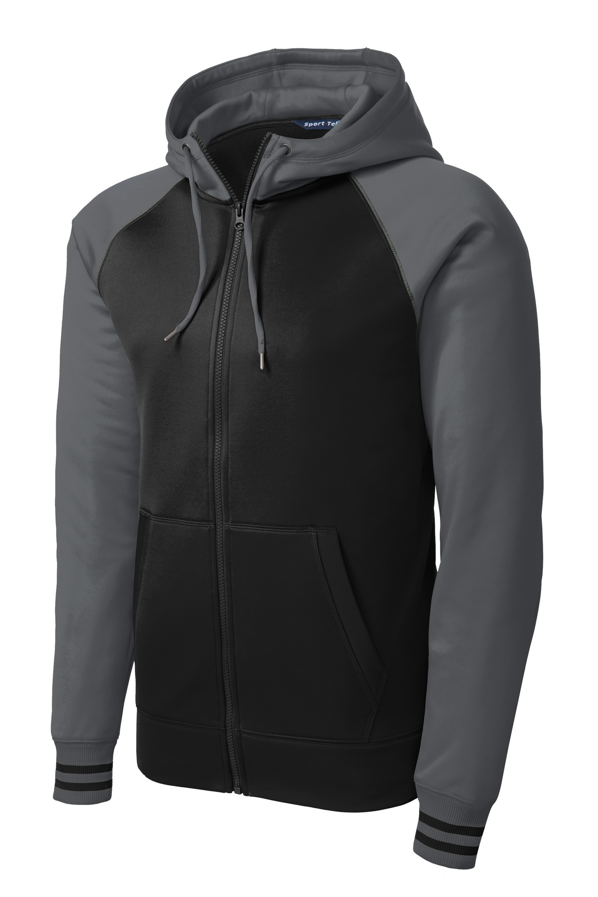 Sport-Tek Sport-Wick Varsity Fleece Full-Zip Hooded Jacket