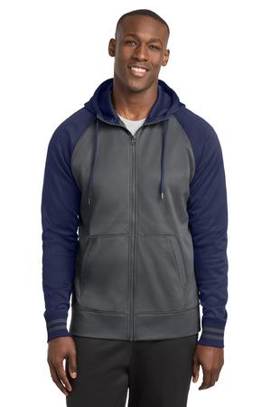 Sport-Tek Sport-Wick Varsity Fleece Full-Zip Hooded Jacket
