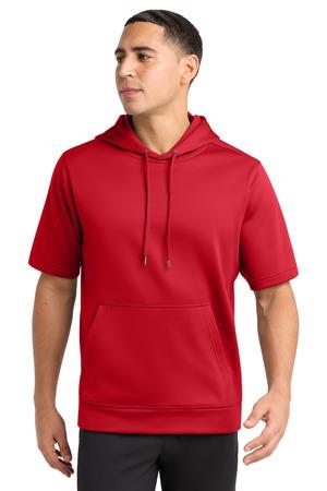 Sport-Wick Fleece Short Sleeve Hooded Pullover.