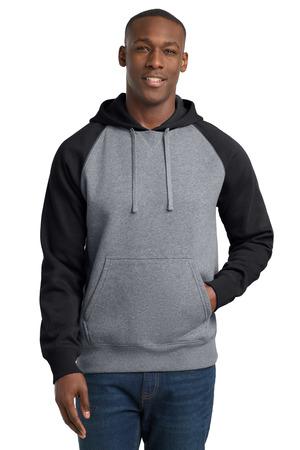 Sport-Tek Raglan Colorblock Pullover Hooded Sweatshirt