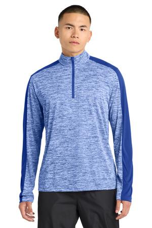 Sport-Tek PosiCharge Electric Heather Colorblock 1/4-Zip Pullover
