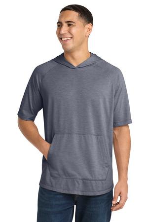 PosiCharge Tri-Blend Wicking Short Sleeve Hoodie.