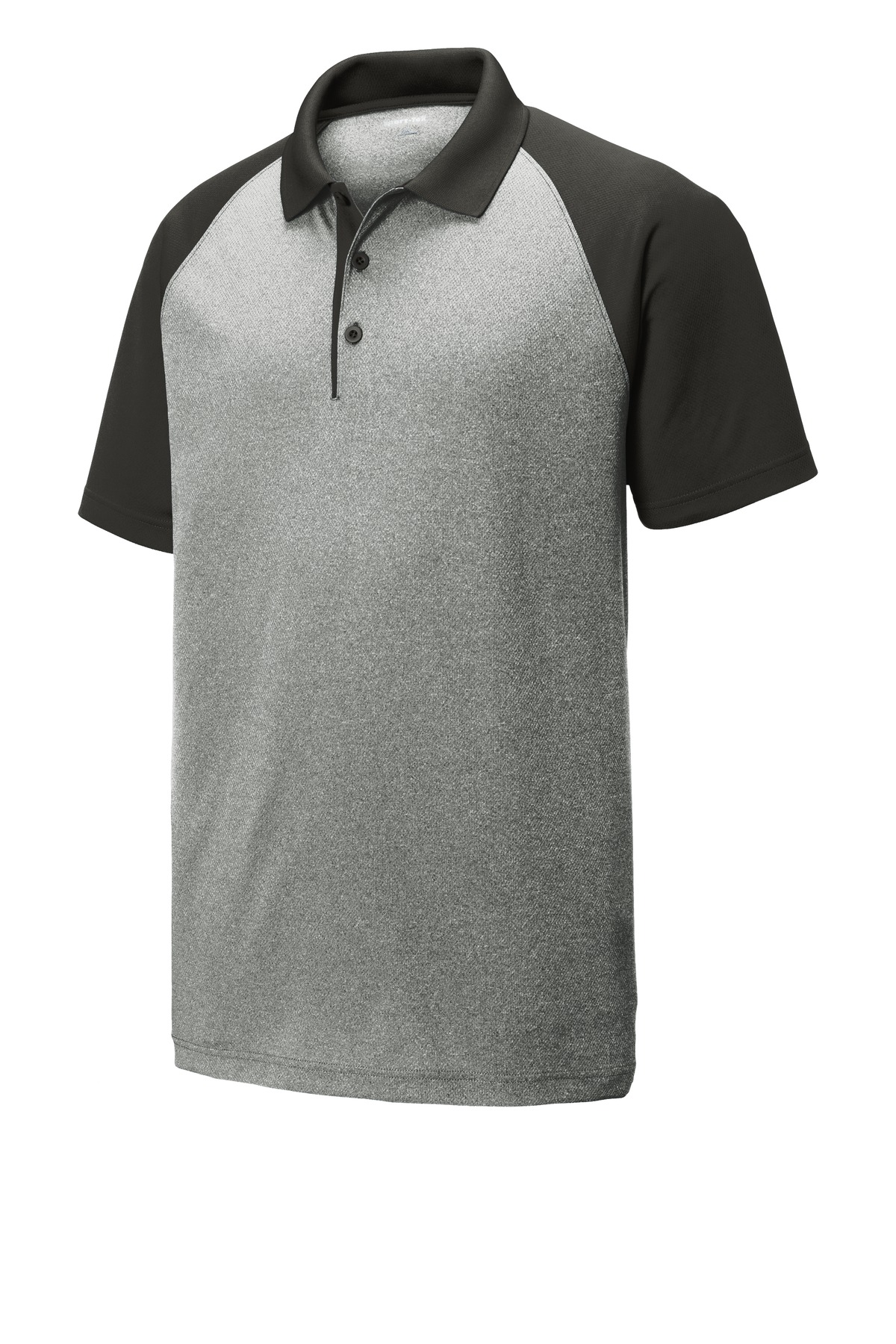 Sport-Tek PosiCharge RacerMesh Raglan Heather Block Polo