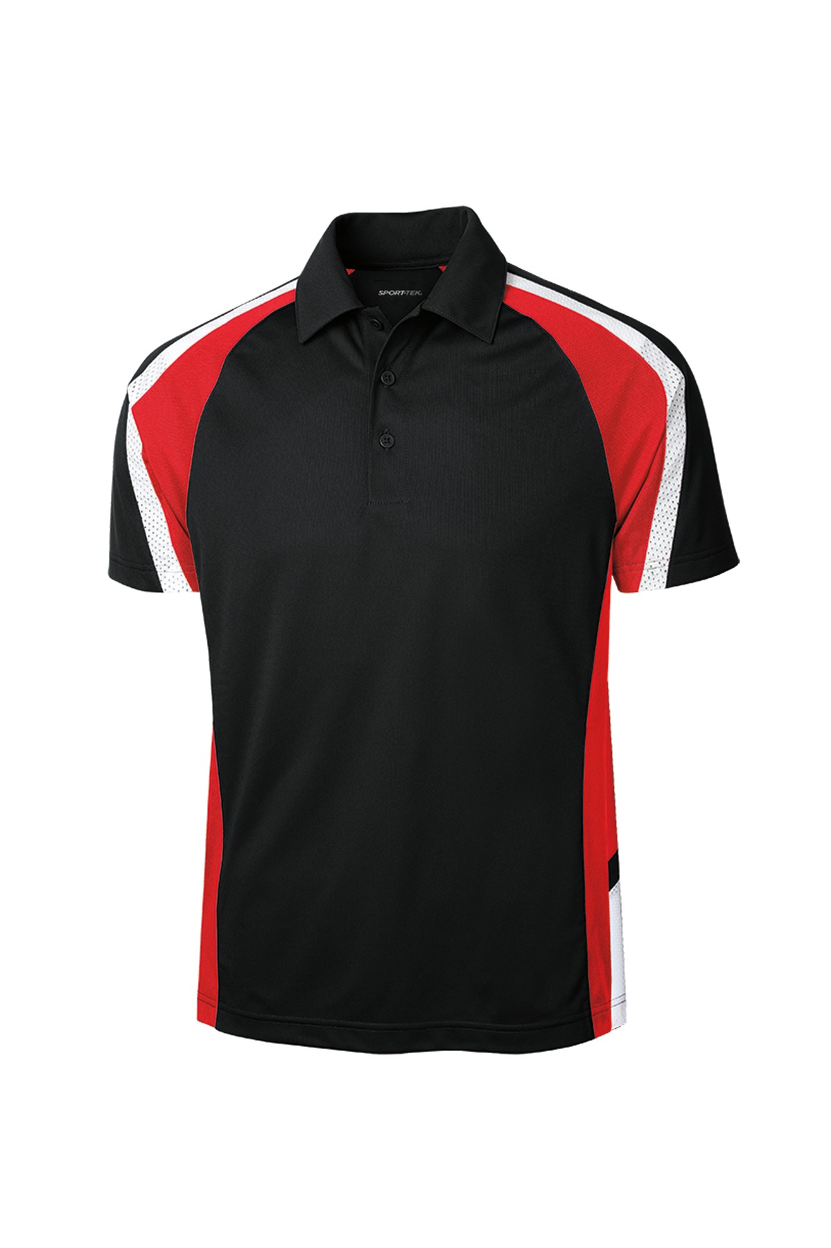 Sport-Tek Tricolor Micropique Sport-Wick Polo