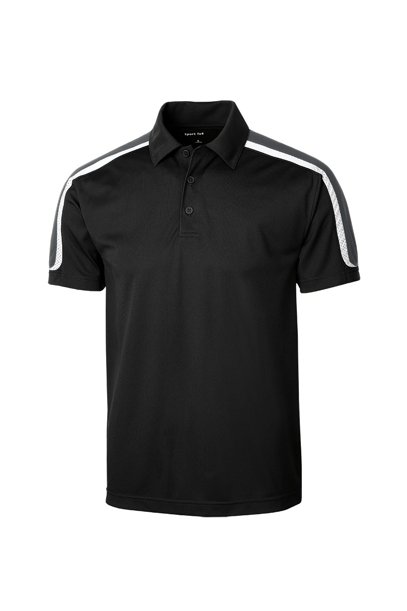Sport-Tek Tricolor Shoulder Micropique Sport-Wick Polo