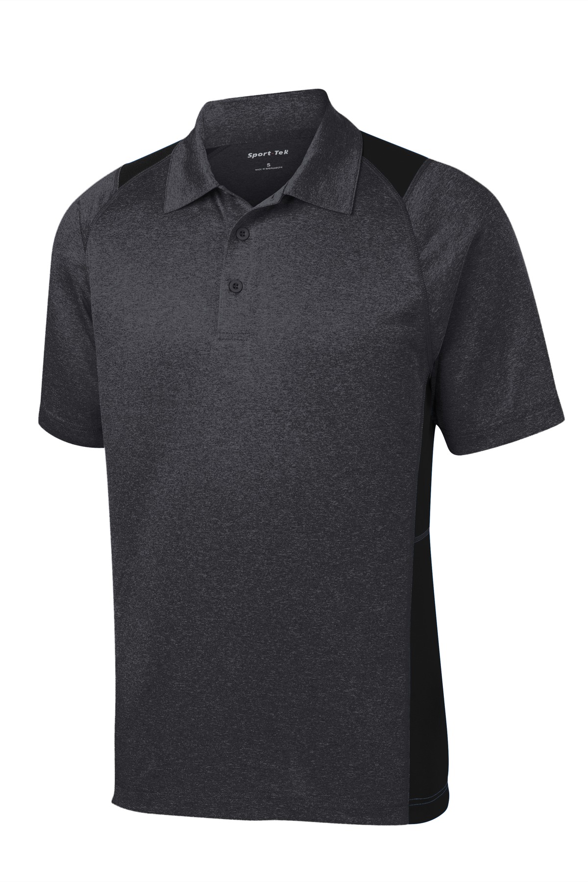 Sport-Tek Heather Colorblock Contender Polo