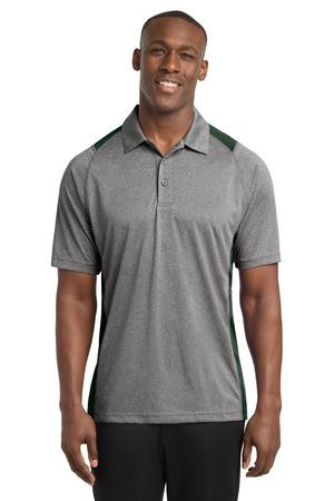 Sport-Tek Heather Colorblock Contender Polo