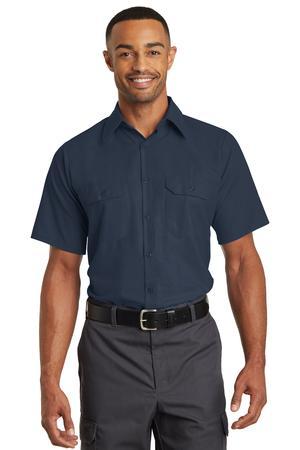 Red Kap Short Sleeve Solid Ripstop Shirt.