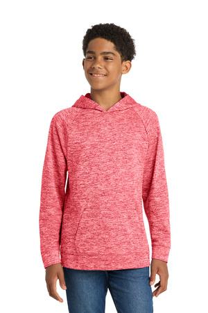 Sport-Tek Youth PosiCharge Electric Heather Fleece Hooded Pullover