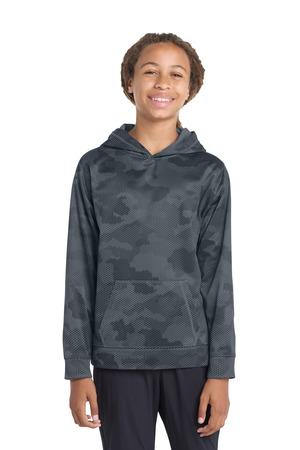 Sport-Tek Youth Sport-Wick CamoHex Fleece Hooded Pullover