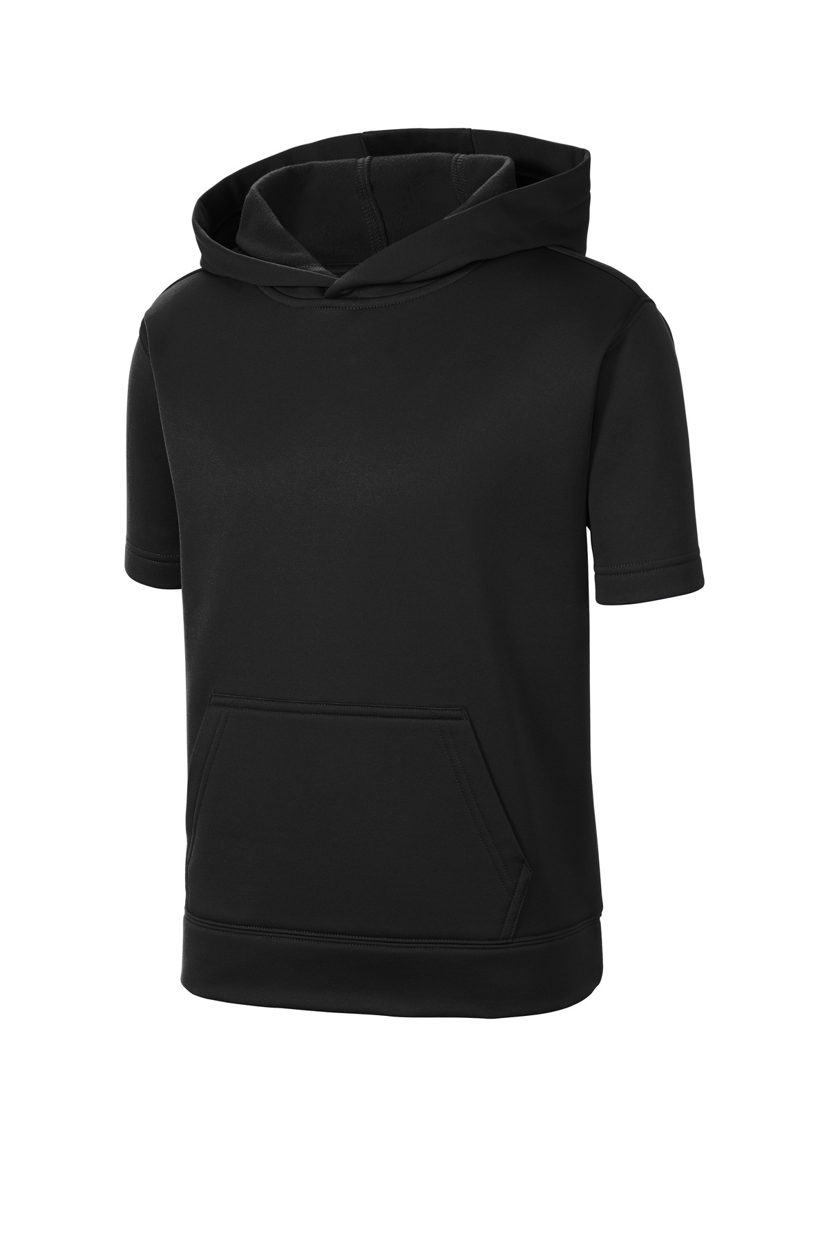 Youth Sport-Wick Fleece Short Sleeve Hooded Pullover.