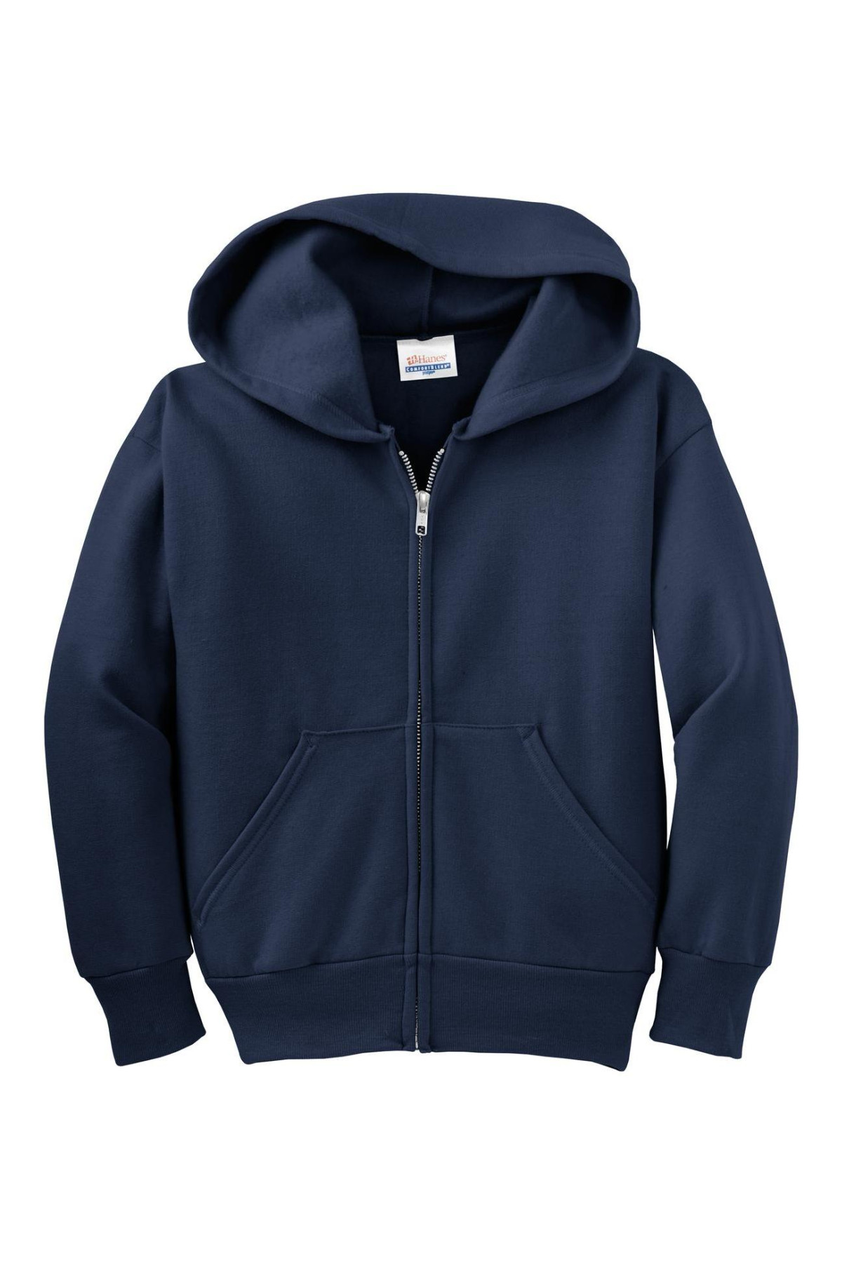 Hanes – Youth EcoSmart Full-Zip Hooded Sweatshirt.