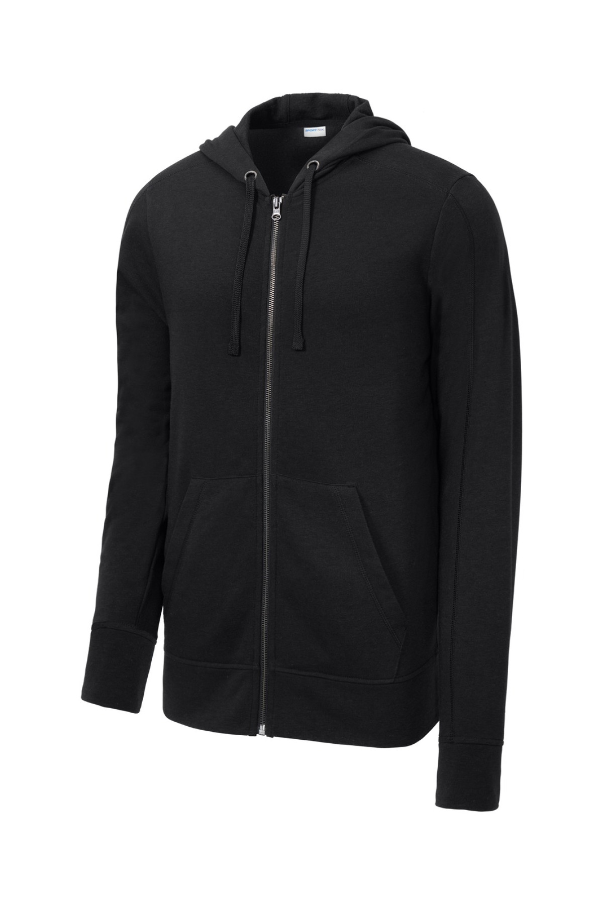 PosiCharge Tri-Blend Wicking Fleece Full-Zip Hooded Jacket