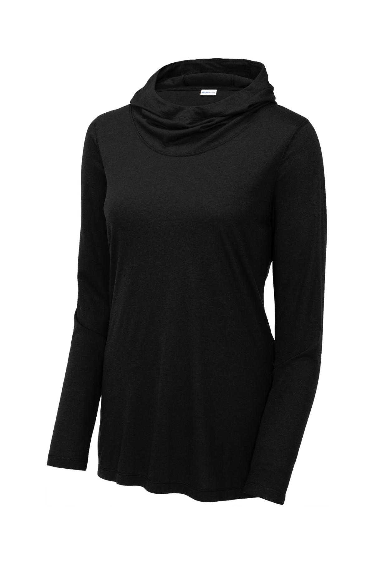 Ladies PosiCharge Tri-Blend Wicking Long Sleeve Hoodie