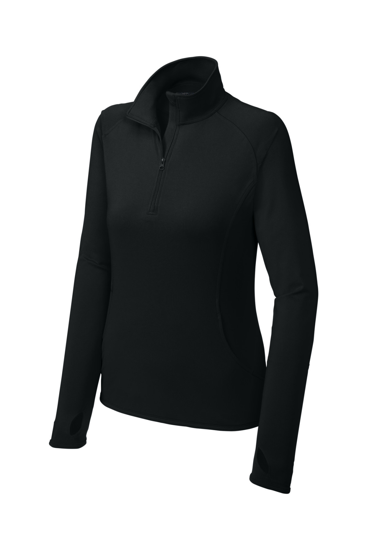 Sport-Tek Ladies Sport-Wick Stretch 1/2-Zip Pullover