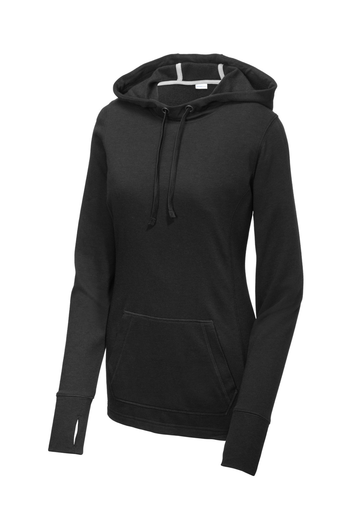 Sport-Tek Ladies PosiCharge Tri-Blend Wicking Fleece Hooded Pullover