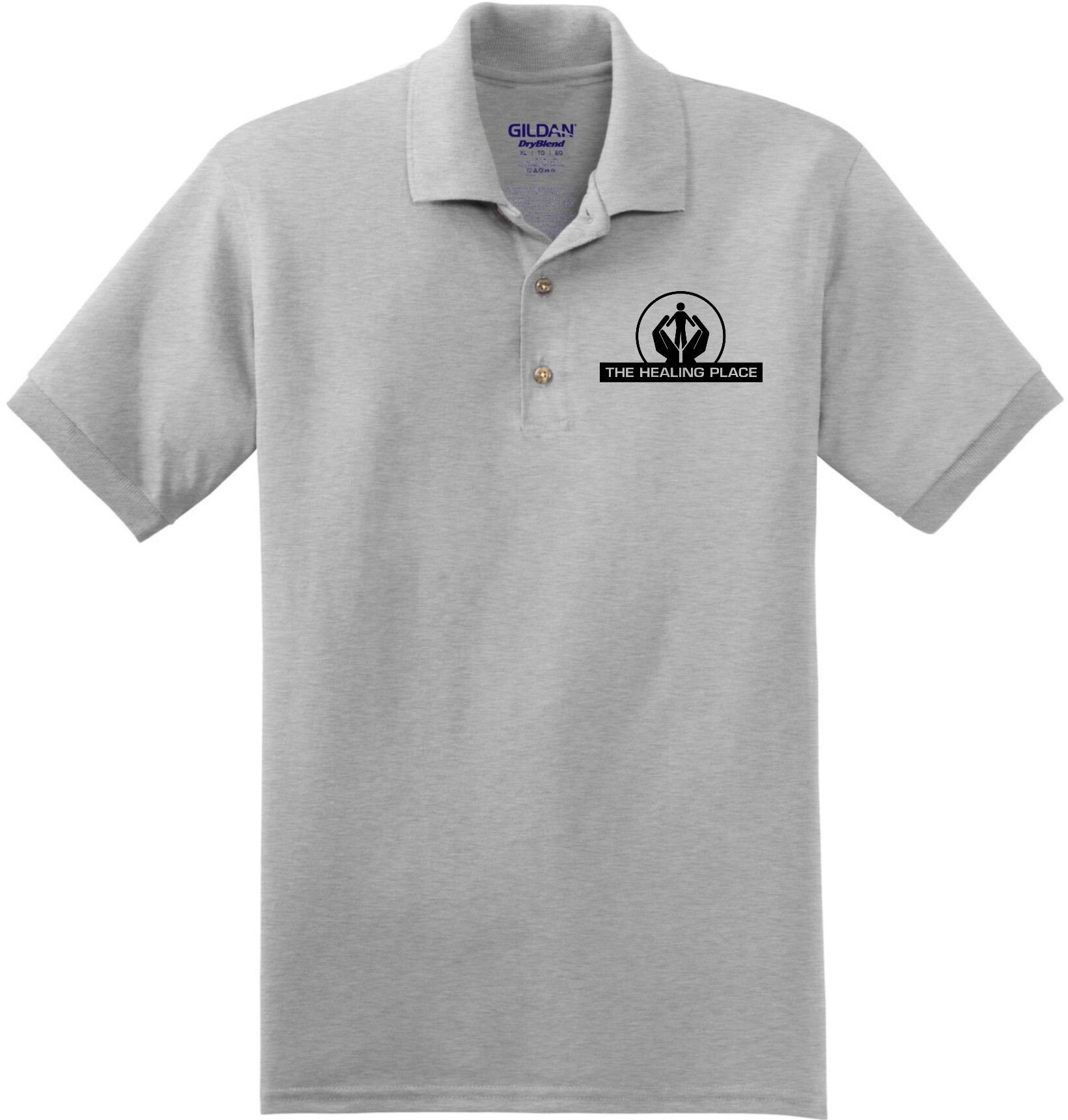 Gildan® - DryBlend® 6-Ounce Jersey Knit Sport Shirt 8800 (Black Logo)