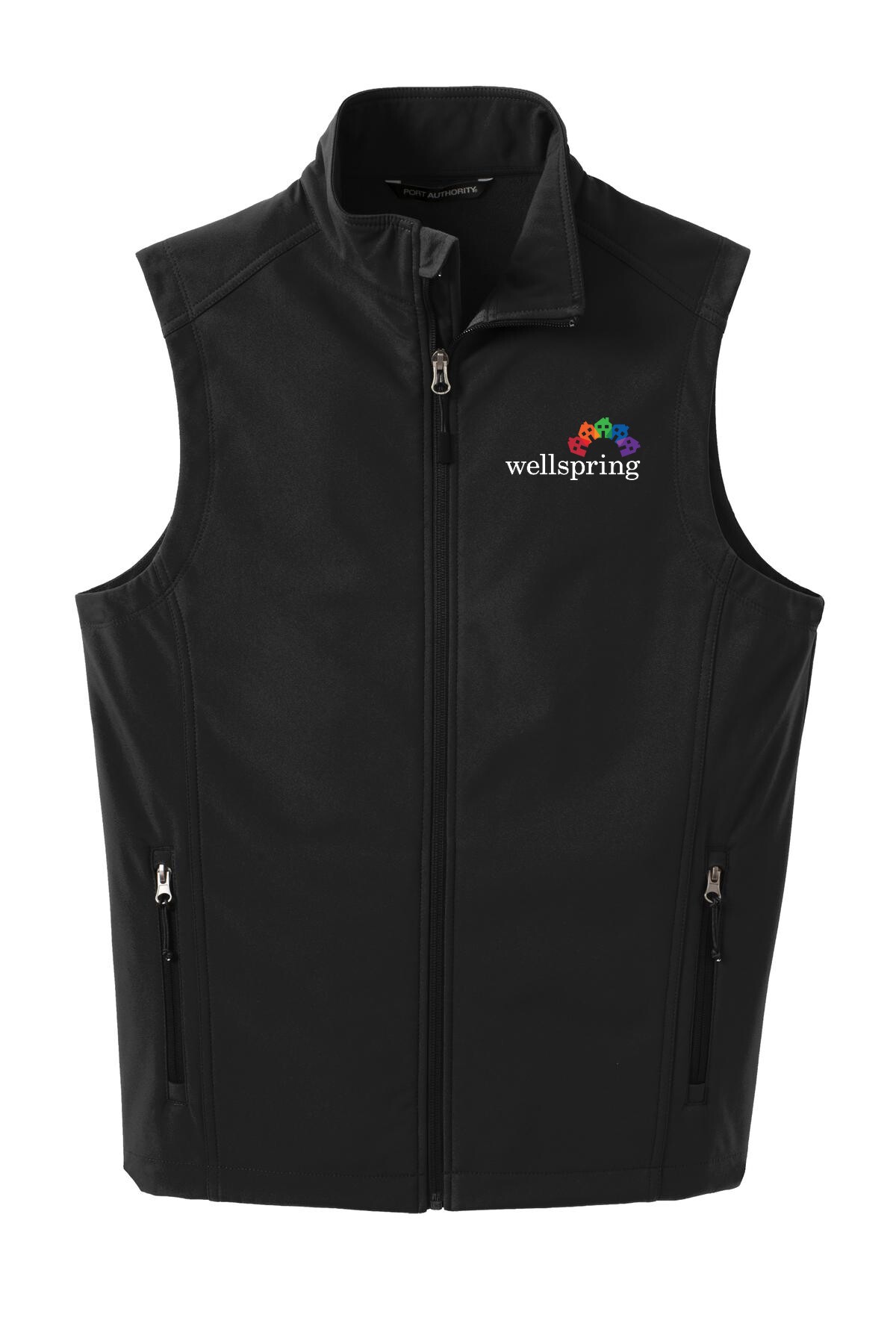 Port Authority® Core Soft Shell Vest - J325 (White Rainbow Logo)