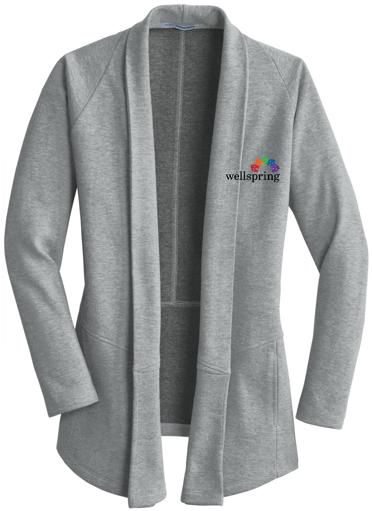 Port Authority® Ladies Interlock Cardigan - L807 (Black Rainbow Logo)