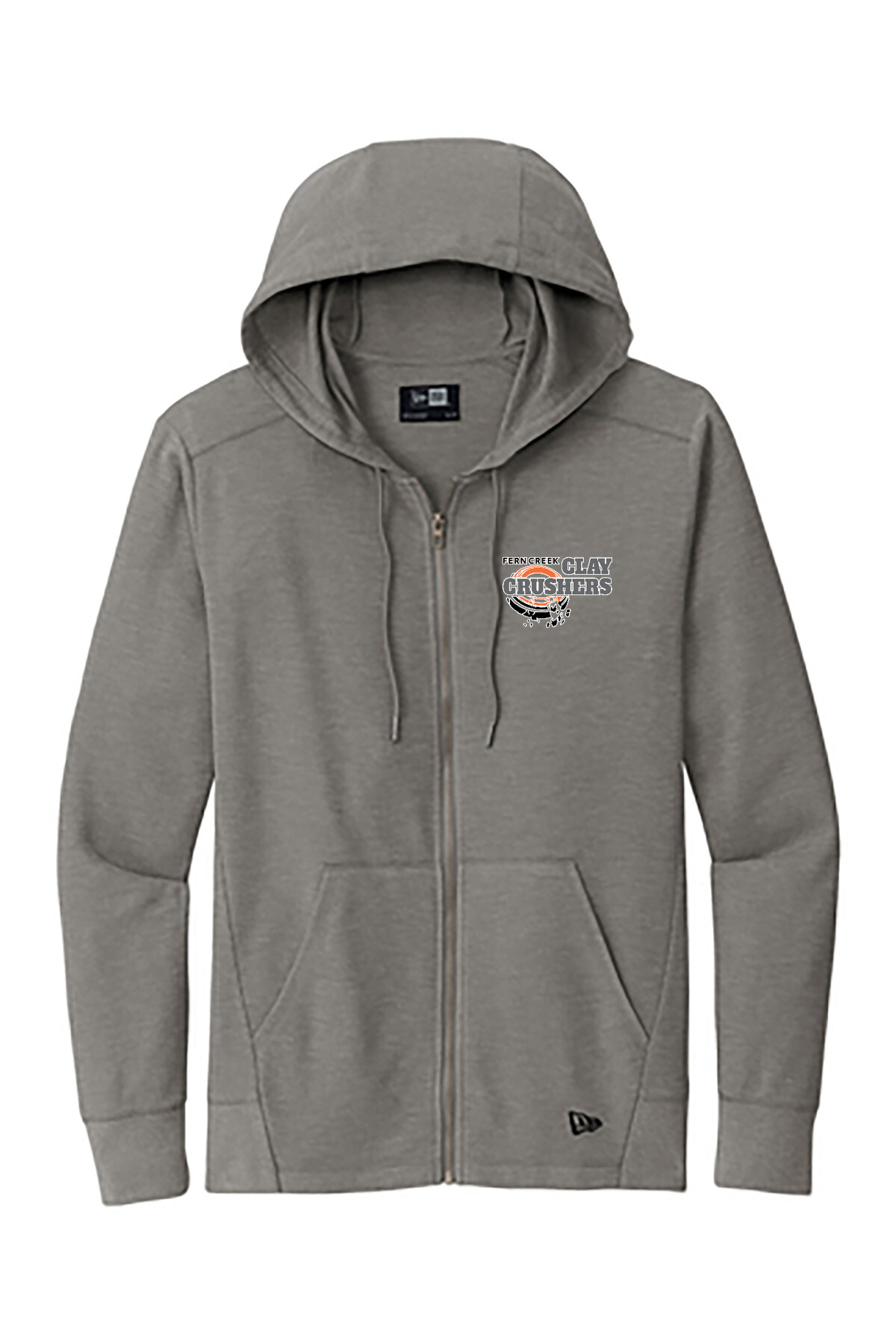 Clay Crushers -New Era® Thermal Full-Zip Hoodie - NEA141 (Outlined Logo) DTF
