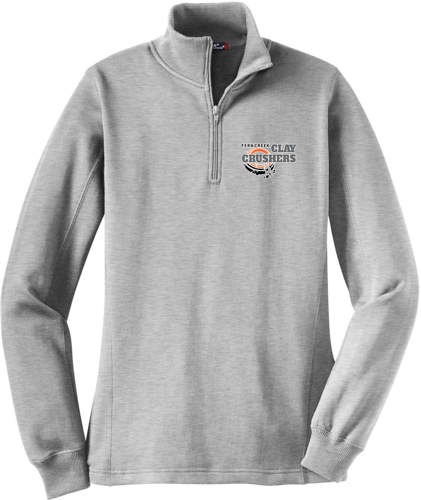 Clay Crushers - Sport-Tek® Ladies 1/4-Zip Sweatshirt - LST253 (Outlined Logo) Embroidery