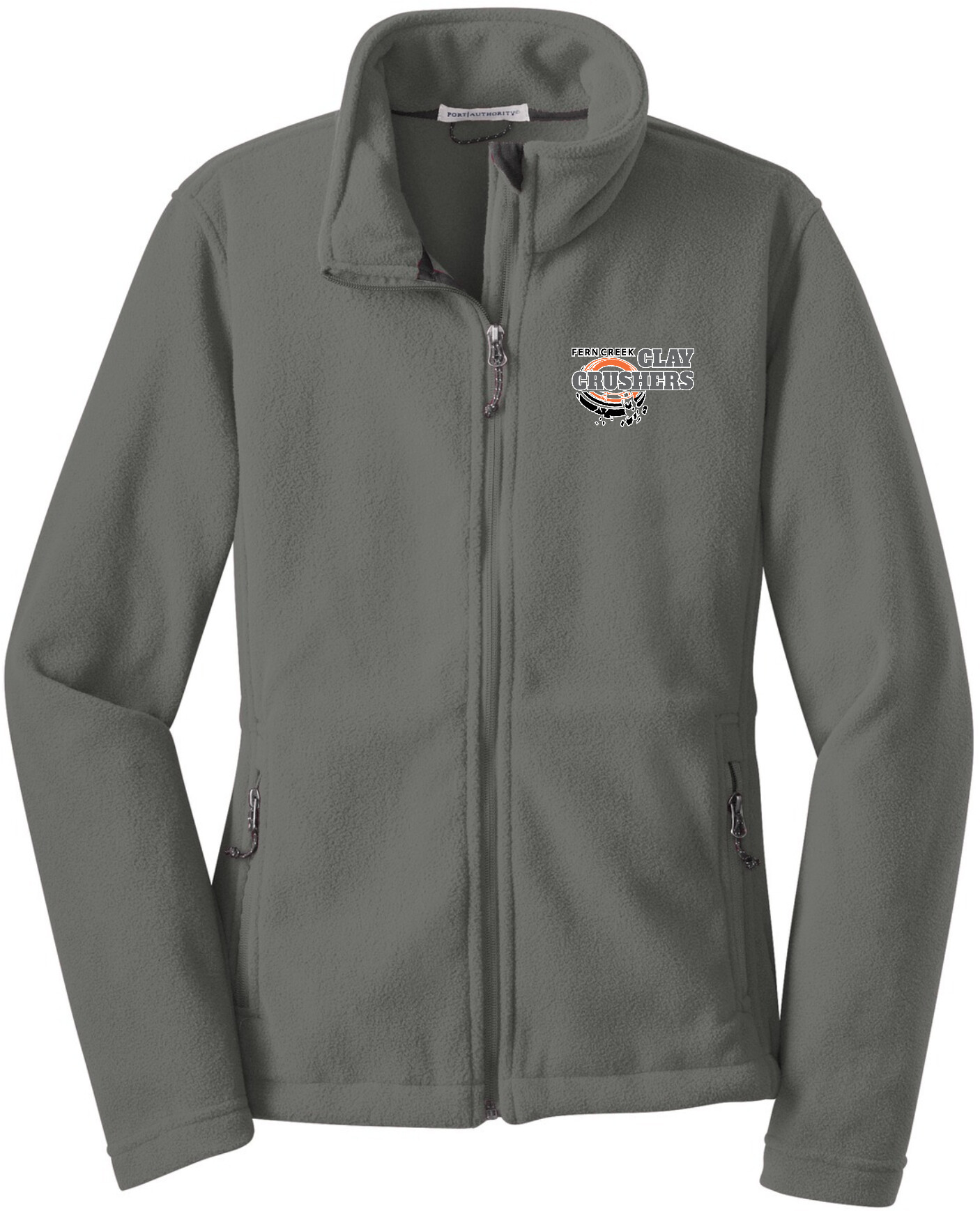 Clay Crushers - Port Authority® Ladies Value Fleece Jacket - L217 (Outlined Logo) Embroidery