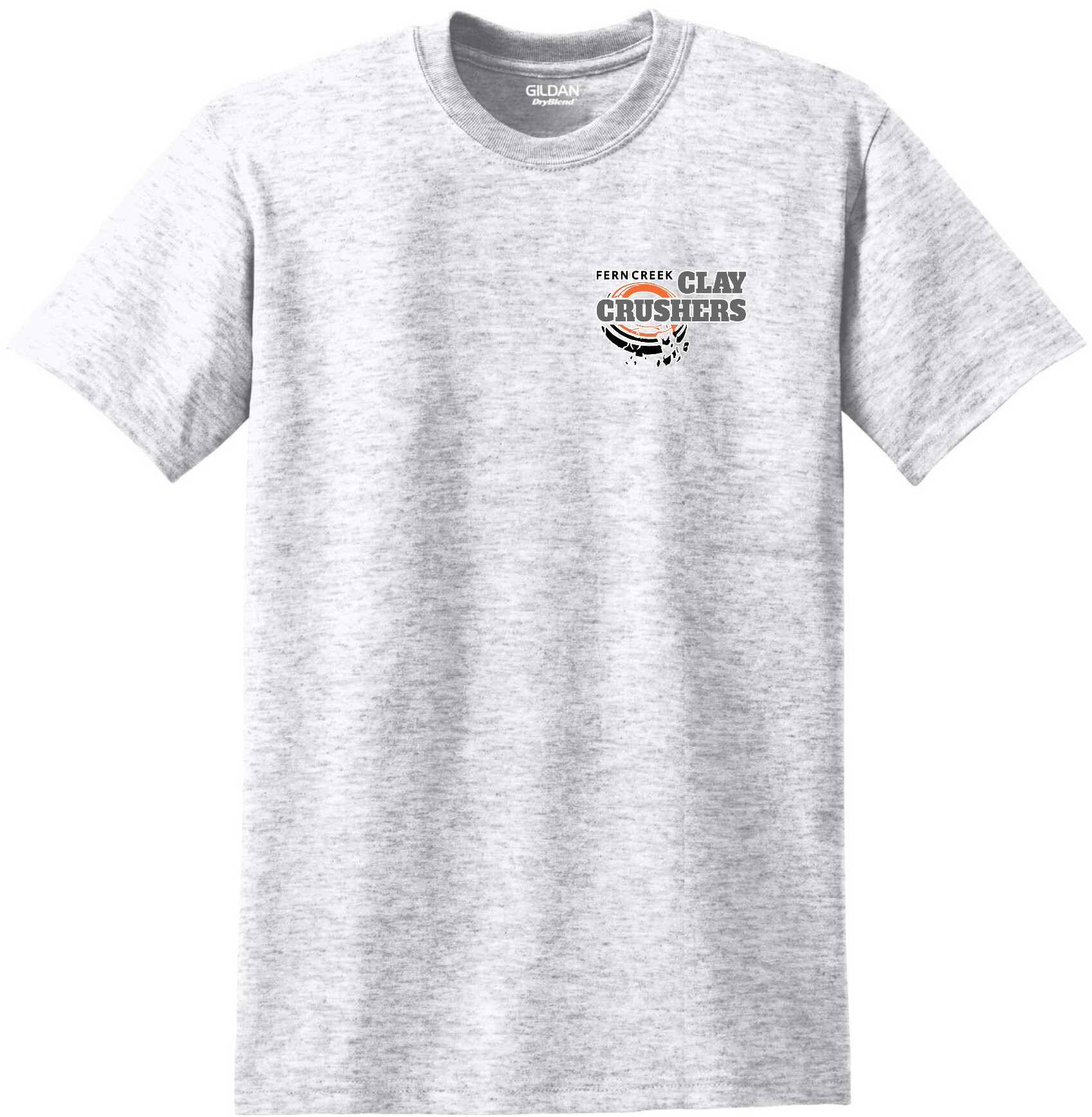 Clay Crushers - Gildan® – DryBlend® 50 Cotton/50 Poly T-Shirt - 8000 (Outlined Logo) DTF