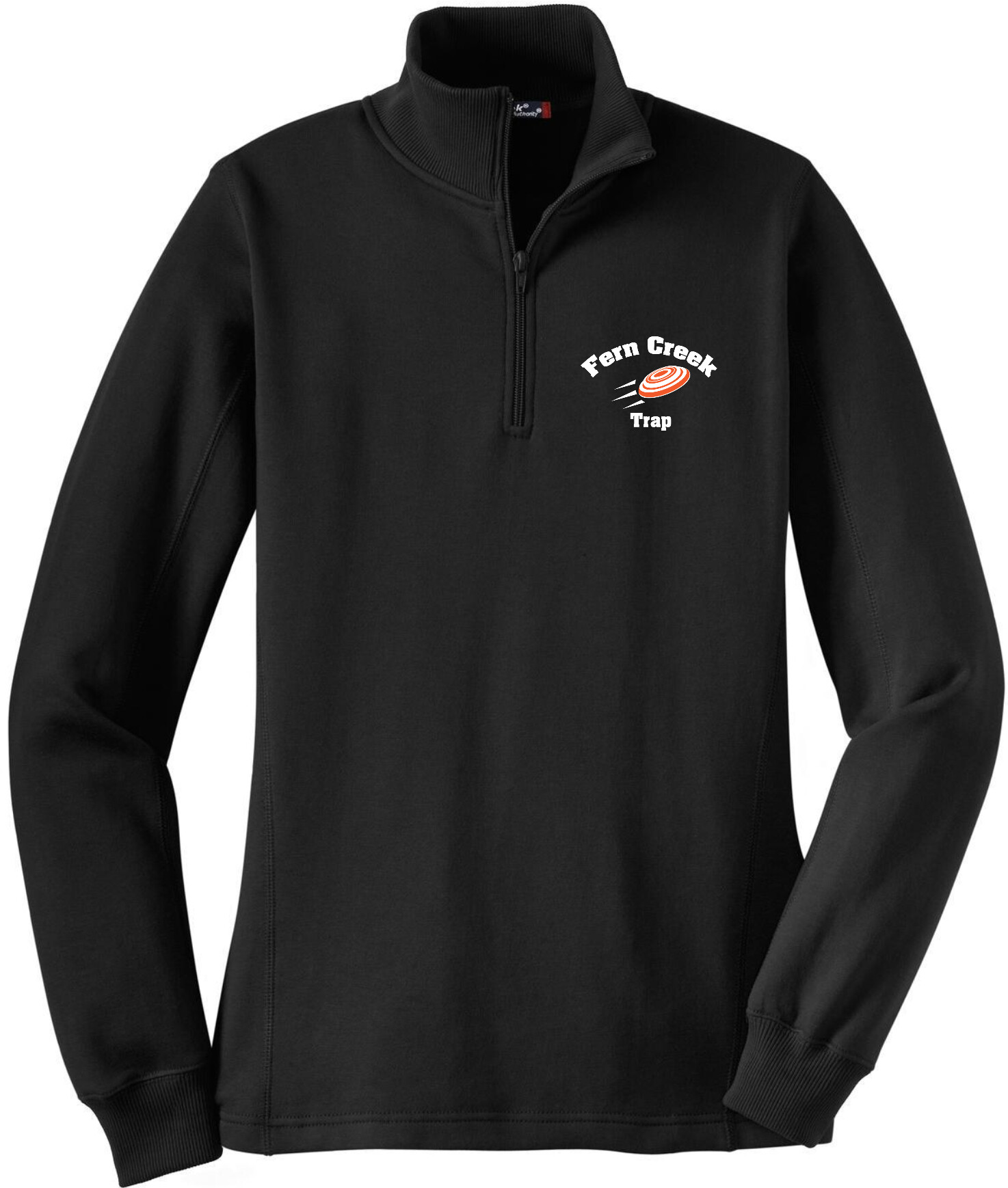 Fern Creek Trap – Sport-Tek® Ladies 1/4-Zip Sweatshirt - LST253 (White Logo) Embroidery