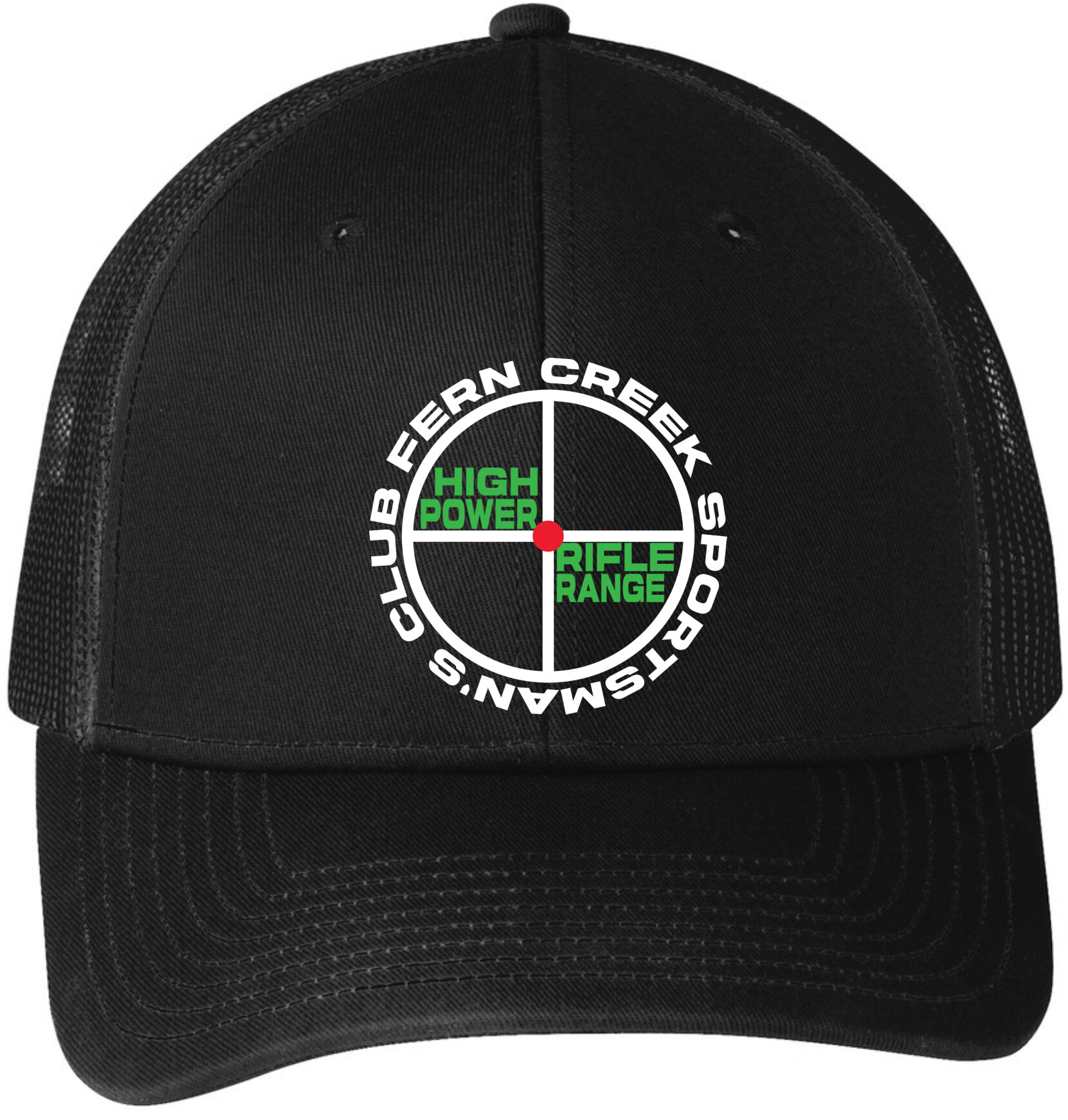 Fern Creek High Power Rifle Range - Port Authority® Snapback Trucker Cap - C112 (White Logo) Embroidery