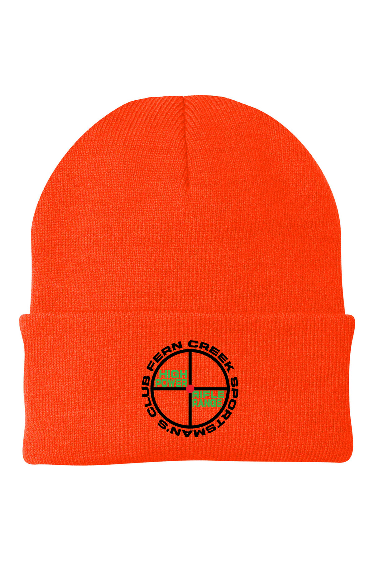 Fern Creek High Power Rifle Range - Port & Company® - Knit Cap - CP90 (Black Logo) Embroidery