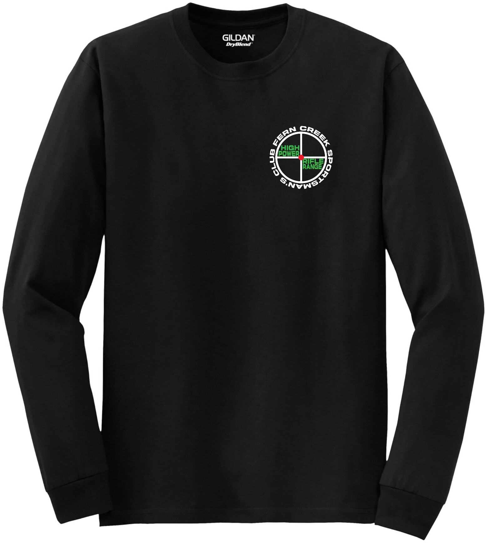 Fern Creek High Power Rifle Range - Gildan® – DryBlend® 50 Cotton/50 Poly Long Sleeve T-Shirt - 8400 (White Logo) DTF