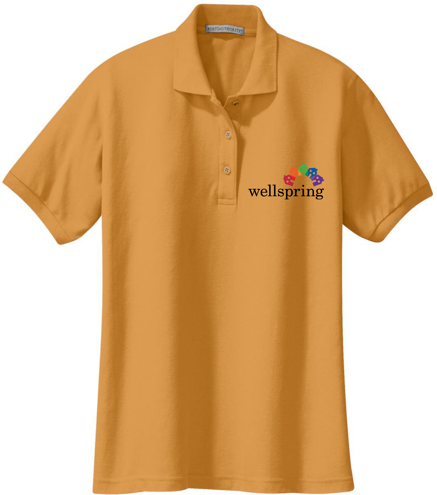 Port Authority® Ladies Silk Touch™ Polo - L500 (Black Rainbow Logo)