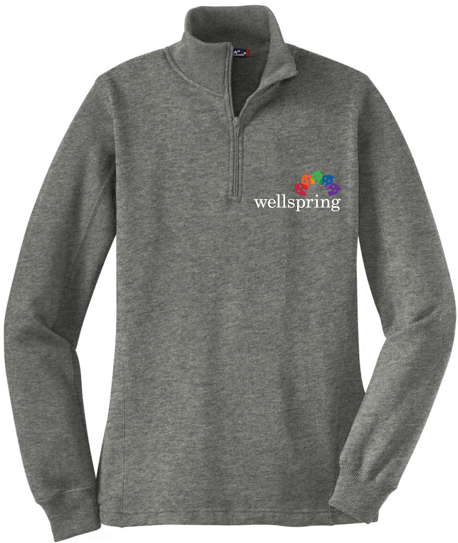 Sport-Tek® Ladies 1/4-Zip Sweatshirt - LST253 (White Rainbow Logo)