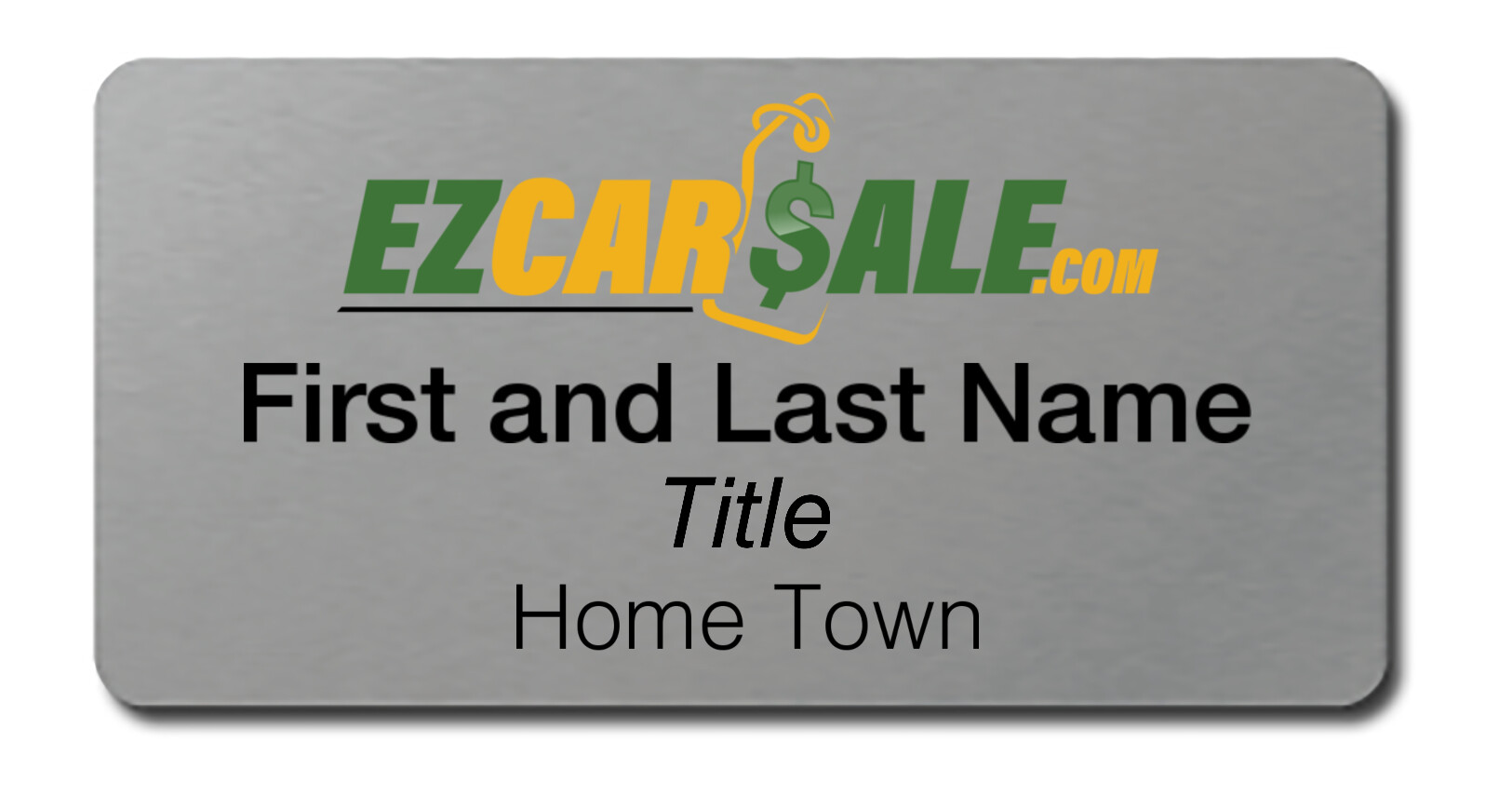 EZCAR$ALE – Name Tag