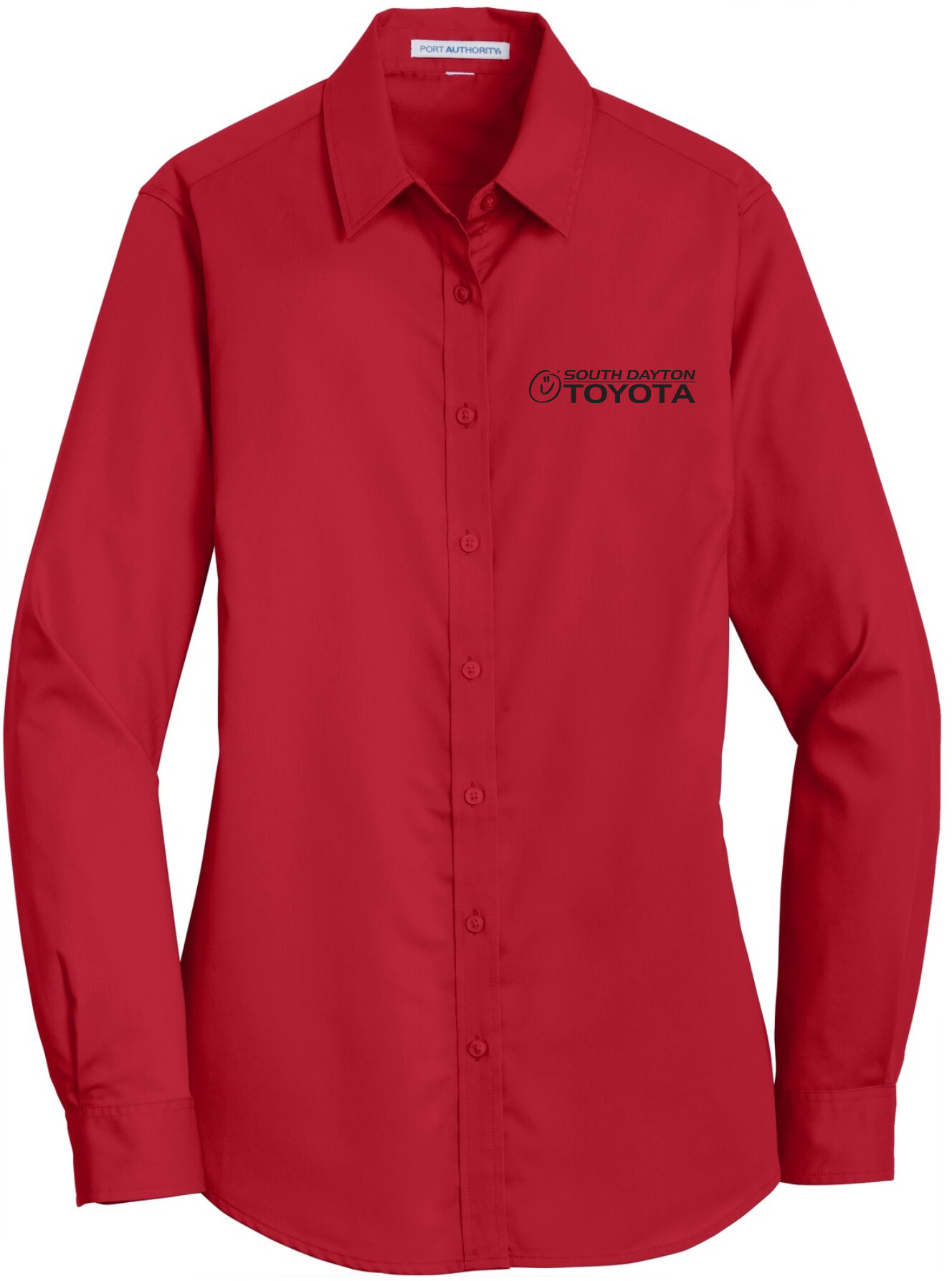 South Dayton Toyota - Port Authority® Women's SuperPro™ Twill Shirt L663 (All Black Logo)