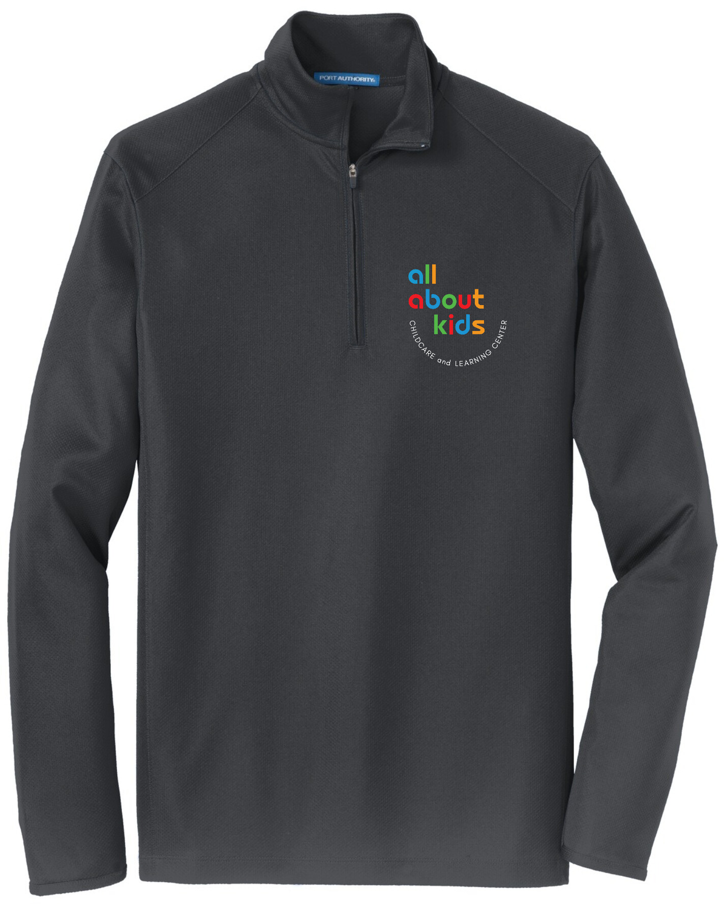 Port Authority® Pinpoint Mesh 1/2-Zip – K806 (White Logo Left Chest)