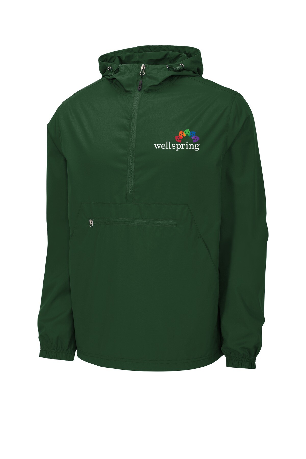 Sport-Tek® Packable Anorak - JST66 (White Rainbow Logo)