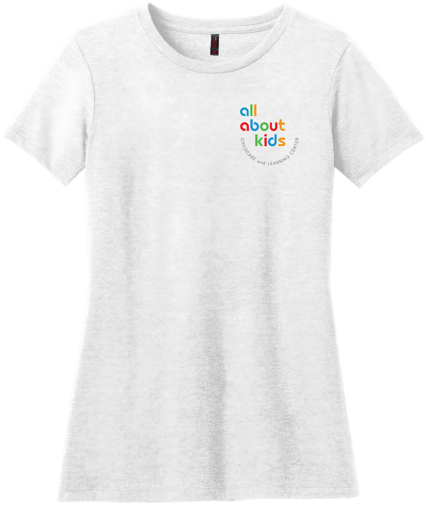 District® Women’s Perfect Blend® CVC Tee - DM108L (Grey Left Chest Logo)