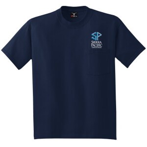 5190 - HANES ® BEEFY-T ® - 100% COTTON T-SHIRT WITH POCKET.