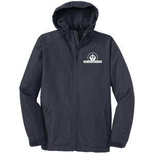 Port Authority® Hooded Charger Jacket J327 (White Logo)