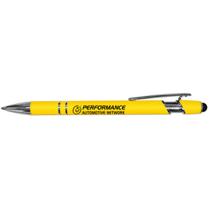 Performance Automotive Network - iWriter Exec Stylus & Soft Touch Rubberized Metal Ball Point Pen - ldfuo-mjgxw