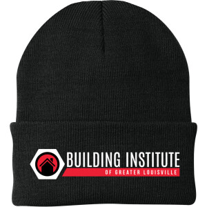 Building Institute - Port & Company® – Knit Cap - CP90 (White Logo)