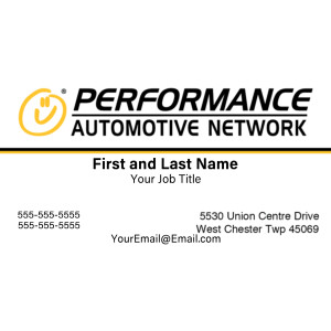 Performance Automotive Network - Business Cards