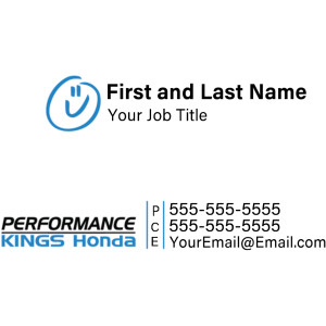 Performance Kings Honda – Business Cards (Fields Ertle Road)