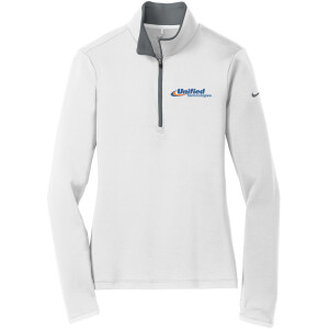 Nike Ladies Dri-FIT Stretch 1/2-Zip Cover-Up - 779796 (Blue Logo)